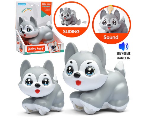 Собака "Красивая хаски" в коробке