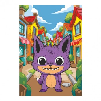 Картина по номерам на холсте 20х30 "Лорибу"