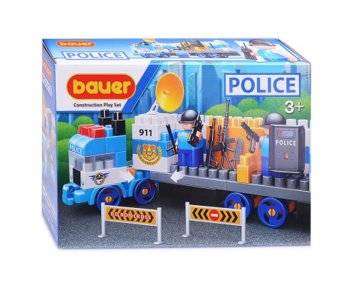 Конструктор 630 "Полиция" набор Грузовик с вооружением и группой быстрого реагирования Конструктор 630 "Полиция" набор Грузовик с вооружением и группой быстрого реагирования