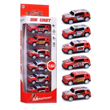 Набор машин "Пожарные гонки" в коробке Набор машин "Пожарные гонки" в коробке