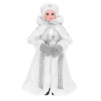 Сувенир "Внучка Деда Мороза" в белой шубке, 40 см.