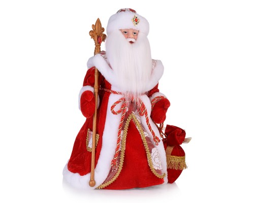 Сувенир музыкальный "Дед Мороз в красной шубе, с мешком подарков" с мелодией, 40 см