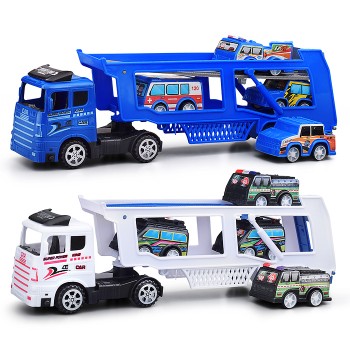 Автовоз, с полицейским транспортом, под колпаком