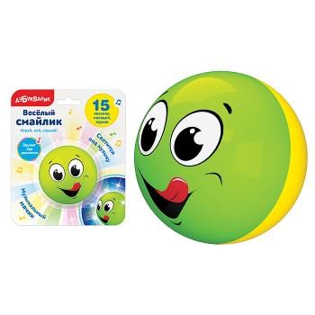 Веселый смайлик. Зеленый Веселый смайлик. Зеленый