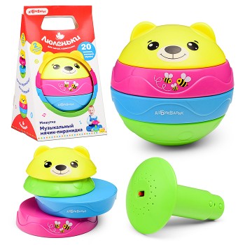 Мишутка (Музыкальный мячик-пирамидка) Мишутка (Музыкальный мячик-пирамидка)