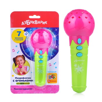 Песенки-чудесенки (Микрофончик с огоньками) Розовый Песенки-чудесенки (Микрофончик с огоньками) Розовый