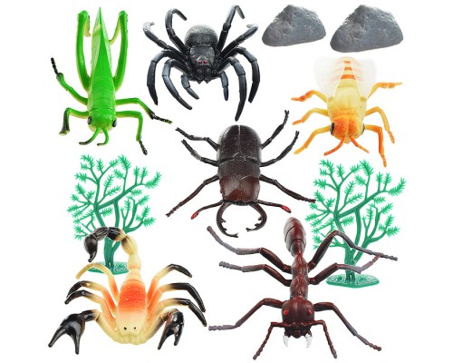 Набор животных, Насекомые 10шт. в пакете
