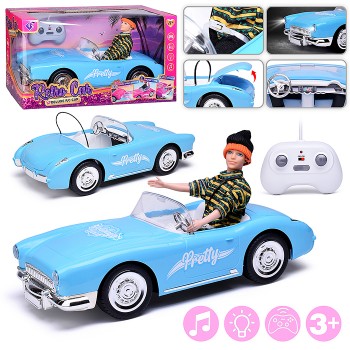 Машина "Кабриолет" р/у для куклы, в коробке