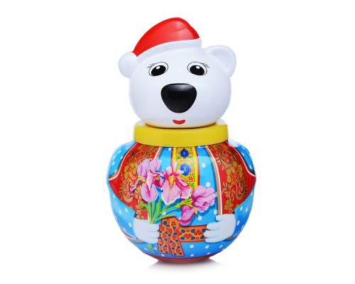 Неваляшка малая "Белый медведь Тема" в п/пакете