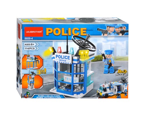 Конструктор "Управление полиции" (114 дет.) в коробке Конструктор "Управление полиции" (114 дет.) в коробке