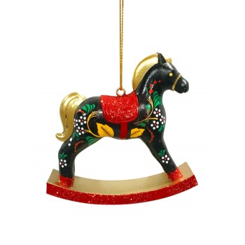 Новогоднее подвесное украшение из полирезины 3х8,5х8,5см