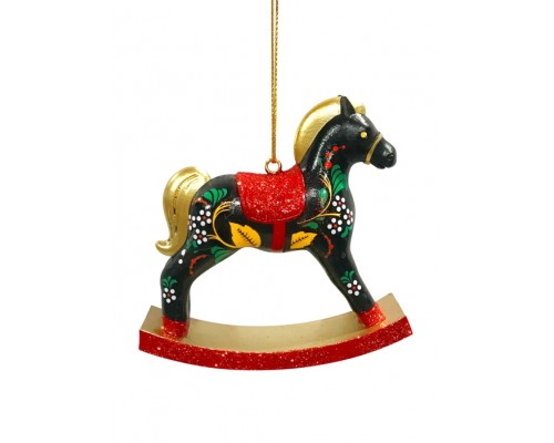 Новогоднее подвесное украшение из полирезины 3х8,5х8,5см