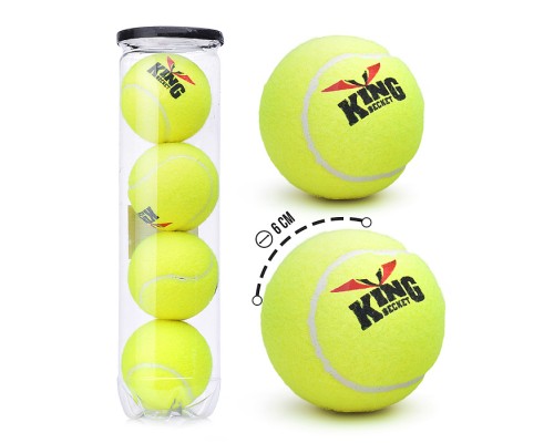 Набор мячей для большого тенниса (4 шт.) в тубусе