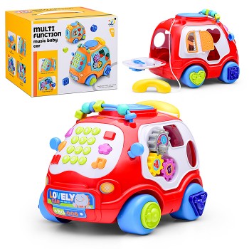Музыкальный автомобиль "Весёлый моторчик" в коробке