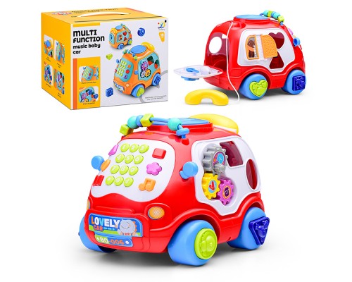 Музыкальный автомобиль "Весёлый моторчик" в коробке