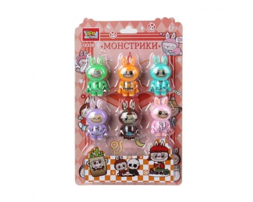 Конструктор фигурки "Монстрики" 6 шт. Конструктор фигурки "Монстрики" 6 шт.