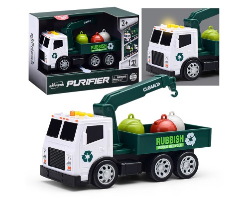 Машина "Кран" 1:32 (свет, звук) в коробке