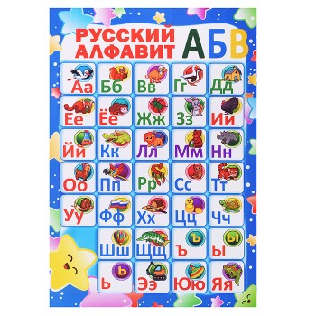 Плакат. Русский алфавит Плакат. Русский алфавит