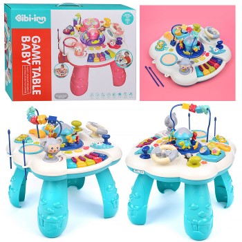 Столик развивающий "Мышонок" голубой, в коробке