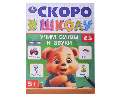 Учим буквы и звуки. Скоро в школу. 5+