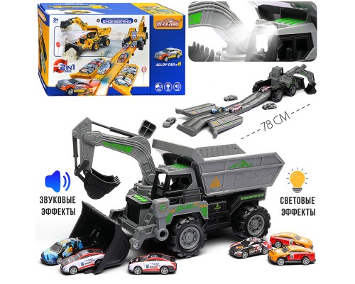 Машина-Катапульта "Экскаватор/Грейдер" в коробке