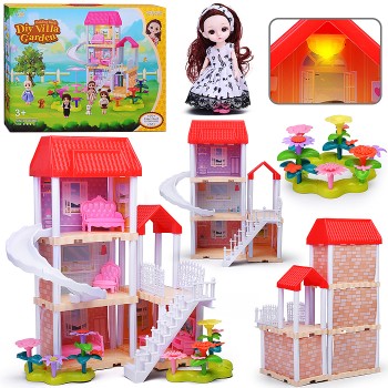 Дом для куклы "Моя вилла" с мебелью, в коробке