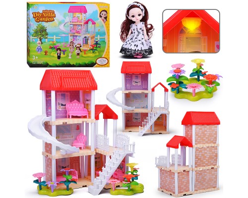 Дом для куклы "Моя вилла" с мебелью, в коробке