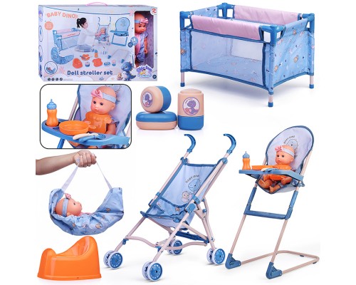 Пупс с аксессуарами 85801 "Лизонька" с аксессуарами (14 предметов) в коробке