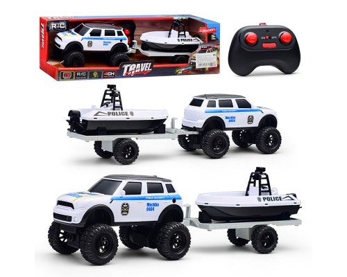 Машина "Синий мини - полицейский буксир" р/у, 27 MHz, в коробке