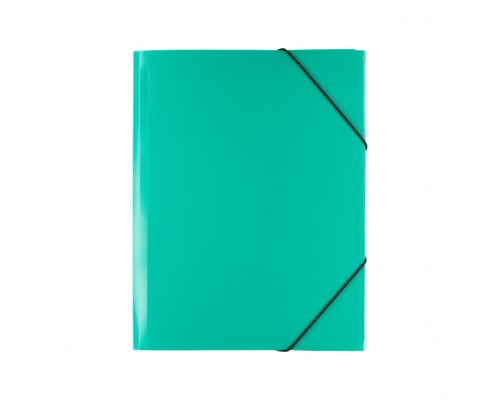 Папка на резинке A4 500 мкм. 35 мм песок, зеленый Classic