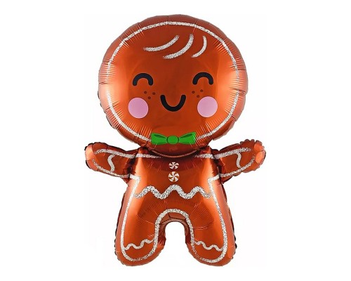 Шар (28''/71 см) Фигура, Пряничный человечек, 1 шт. в уп.