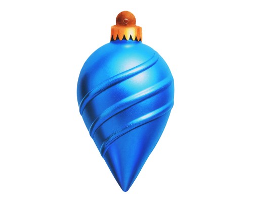 Вырубная фигурка "Елочная игрушка" (двухсторонняя, ВД-лак)