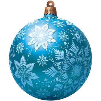 Вырубная фигурка "Новогодняя игрушка" (двухсторонняя, ВД-лак)