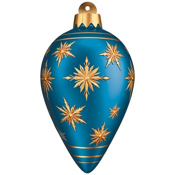 Вырубная фигурка "Новогодняя игрушка" (двухсторонняя, ВД-лак)