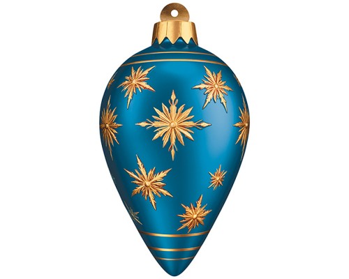 Вырубная фигурка "Новогодняя игрушка" (двухсторонняя, ВД-лак)