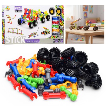 Конструктор "Машина с пушкой" в коробке