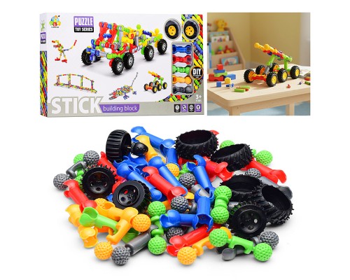 Конструктор "Вертолет и пушка" в коробке