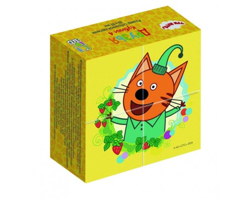 Кубики 4шт "Три кота. Друзья" (АО "СТС")