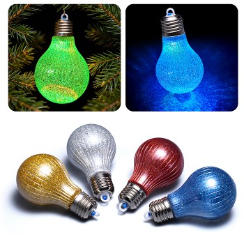 Набор новогодних украшений "Блестящие узоры" (4шт х 10см)