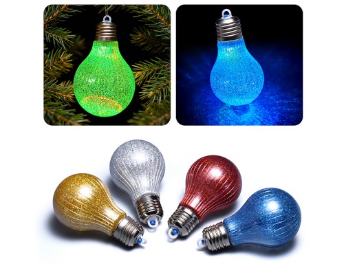 Набор новогодних украшений "Блестящие узоры" (4шт х 10см)