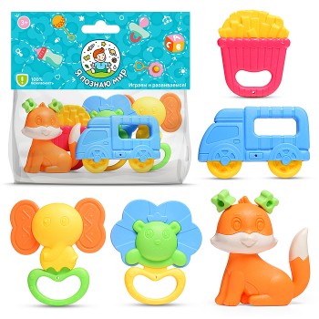 Набор погремушек "Маленькие радости-2" в пакете Набор погремушек "Маленькие радости-2" в пакете