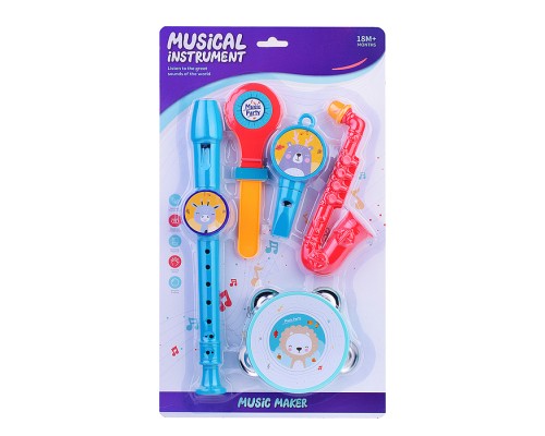 Набор музыкальных инструментов "Учимся играть" на листе
