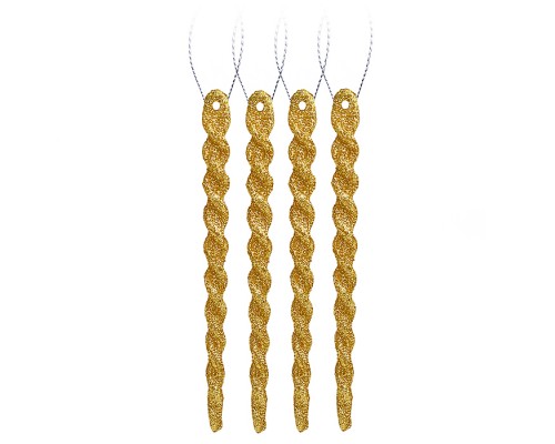 Набор новогодних украшений "Волны" (4шт х 13,5см)