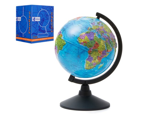 Глобус Земли политический 210мм Рельефный Классик
