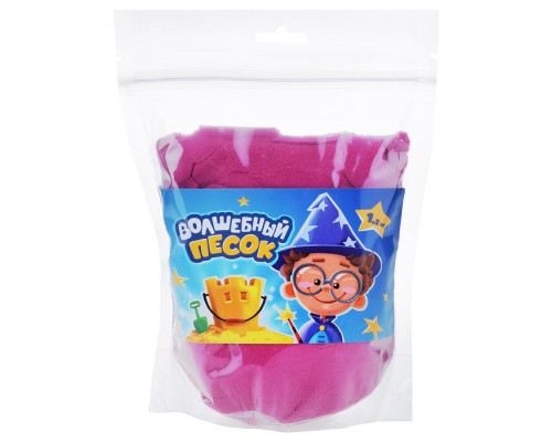 Кинетический песок "Волшебный песок", 1200 гр., дойпак, розовый