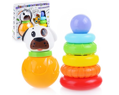 Развивающий набор №2 неваляшка+пирамидка