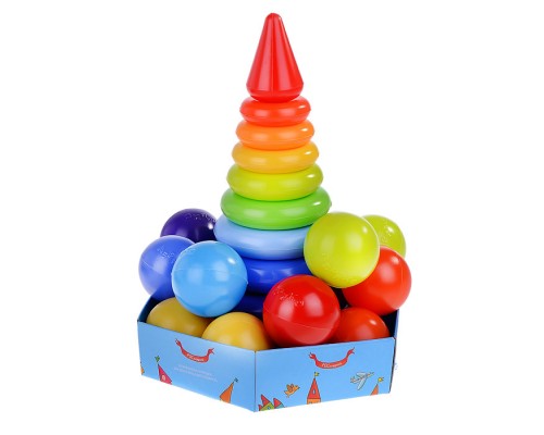 Радуга Макси развив.набор в подлож.с мячиками