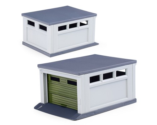 Гараж для машинок (серый,антрацит,хаки)