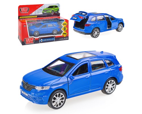Машина металл Renault Koleos 12см, (открыв. двери, синий) инерц, в коробке