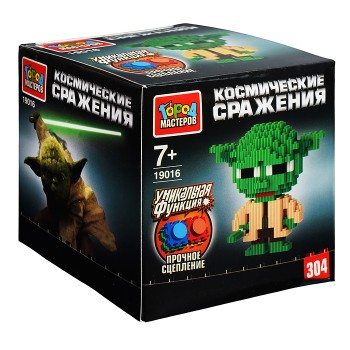 Конструктор 3D сборная фигурка "Мастер йода" 304 дет. Конструктор 3D сборная фигурка "Мастер йода" 304 дет.